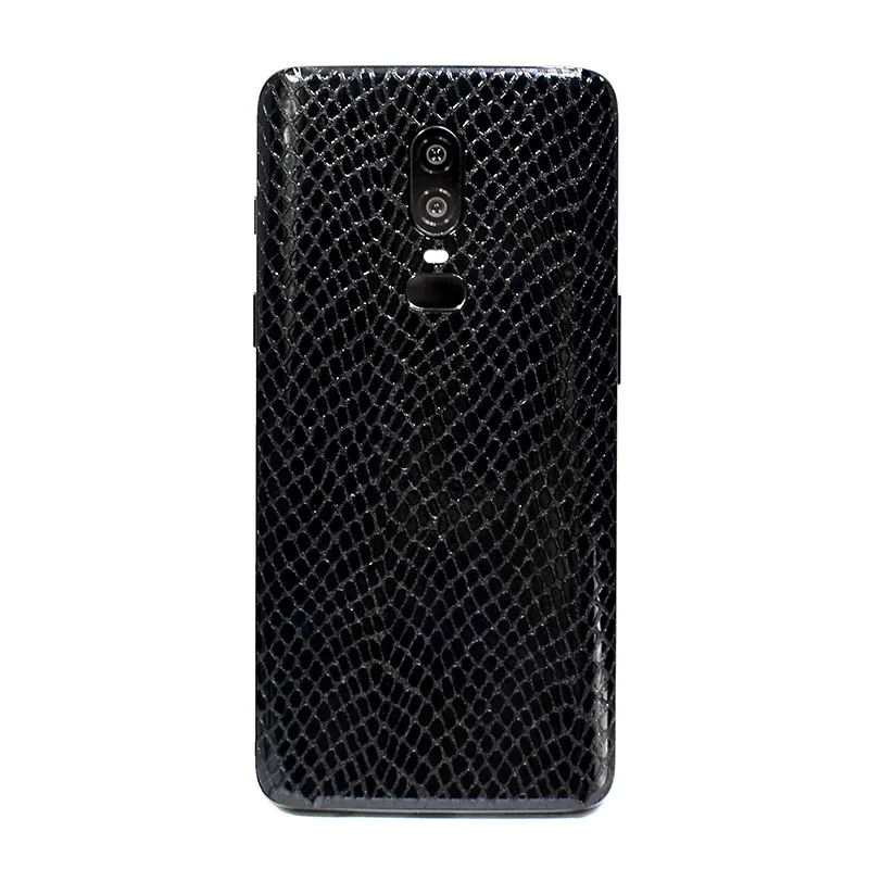Snakeskin Задняя крышка из змеиной кожи крокодила для ONEPLUS 6 T One Plus 6 T, декоративная защитная задняя крышка для мобильного телефона 1+ 6 T, наклейки на пленку+ подарок - Цвет: Snakeskin