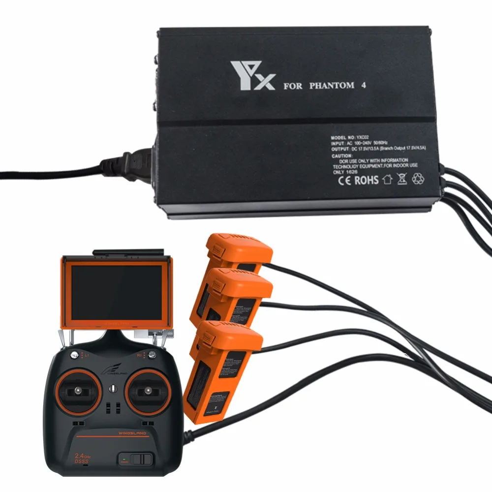 4 в 1 Multi интеллектуальные параллельно Зарядное устройство Батарея и передатчик