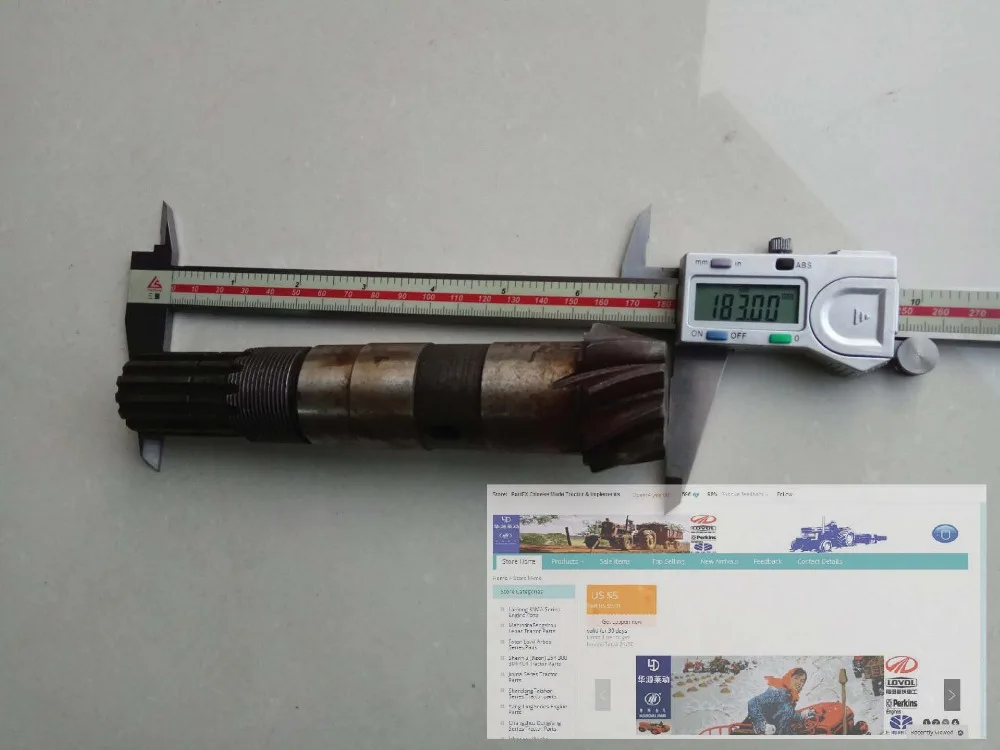 en Ucuz Shandong Taishan Model TS254, Set Spiral Konik Dişli Dişli Mili ön Aks, Parça Numarası: 25.37.101-1