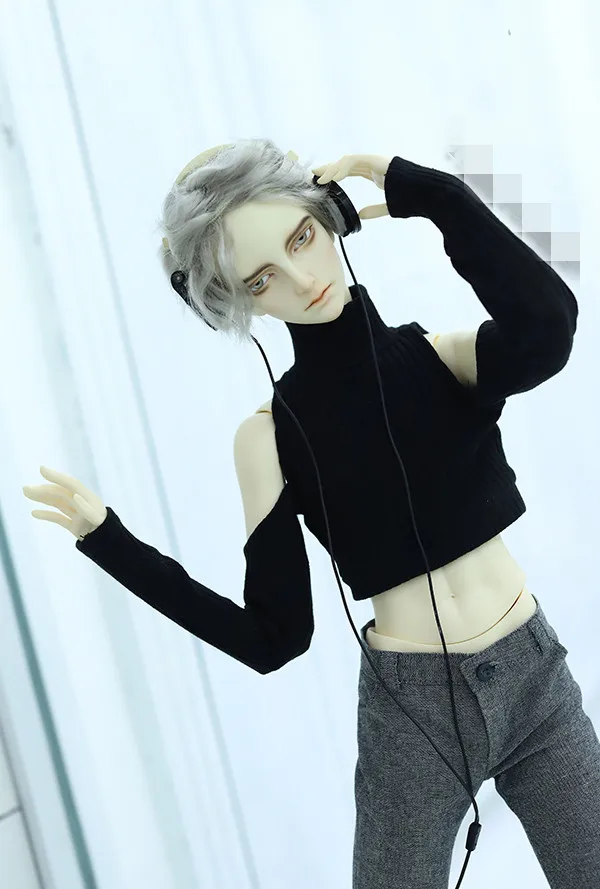 Крутая водолазка без бретелек свитер рубашка для BJD 1/4 MSD 1/3 SD17 Одежда куклы дяди на