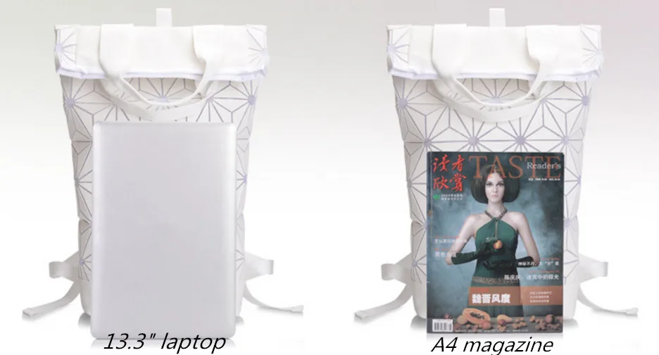IMIDO 2018 новый 3D голографический унисекс ролл топ рюкзак геометрический большой