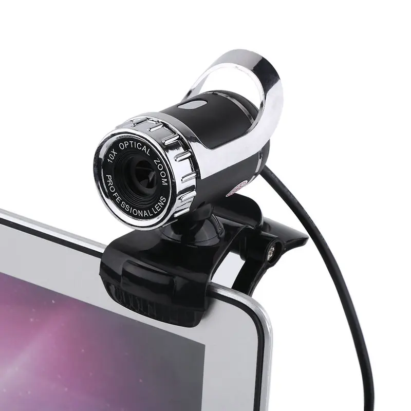 360 градусов USB2.0 Камера 12M Пиксели HDWeb камеры Clip on Цифровая видеокамера веб с