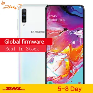 Samsung Galaxy A70 a7050, 6 ГБ128 ГБ, полноэкранный, мобильный телефон дюйма, большой экран, сканер отпечатка пальца, две карты, двойное ожидание