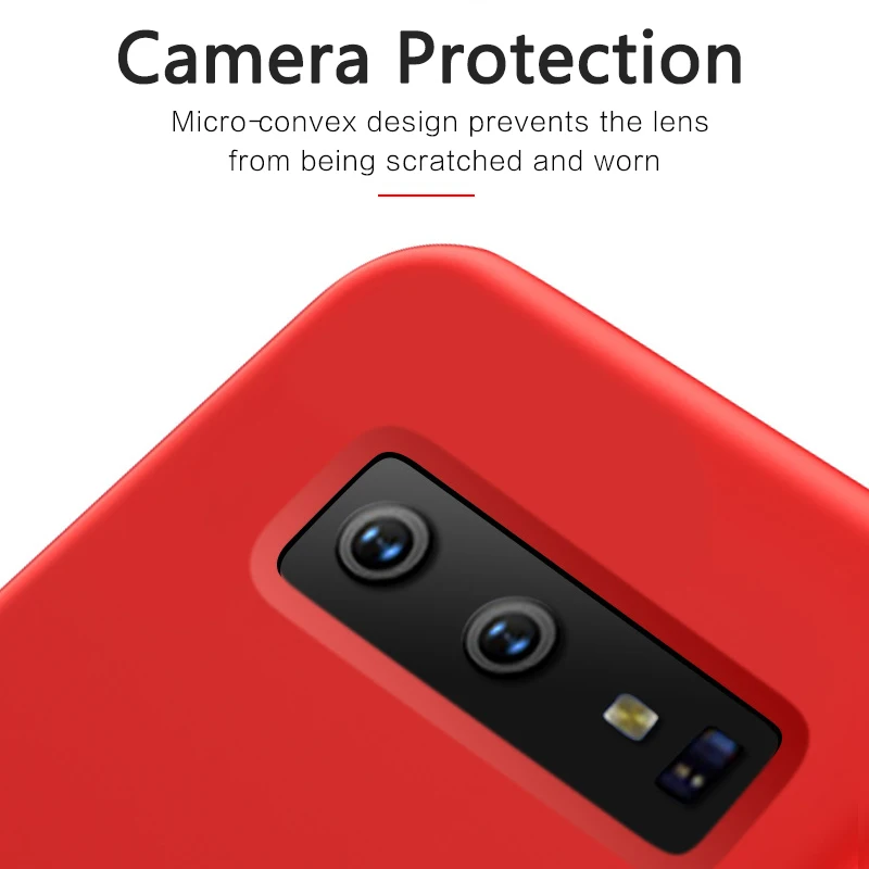 Роскошный мягкий жидкий силиконовый чехол для samsung Galaxy S10 Plus полностью на заднюю