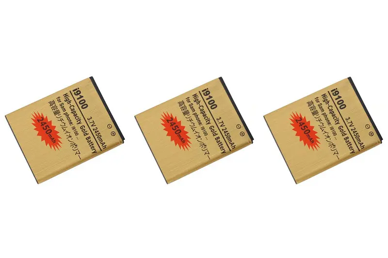 Ciszean 1x2450 мА/ч золото запасная батарея для Samsung galaxy S II S2 GT i9100 I9103 i9050 B9062 I9108 M340S