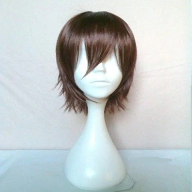 dark brown HAIRJOY синтетические волосы косплей парики короткий костюм парик 14 цветов - Цвет: dark brown