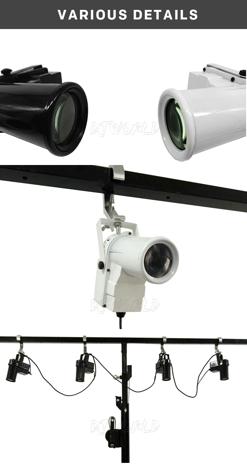 DJworld LED Spotlight With DMX512 10W RGBW LED Business Lights with Professional for Party KTV Disco DJ Party Club Dance Floor