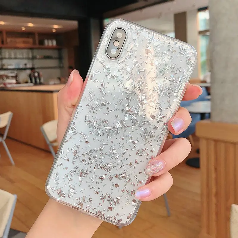 For Samsung Galaxy A7 2018 case A6 A8 Plus J4 J6 J5 J7 2017 coque Luxury Glitter Gold foil soft phone cover funda |