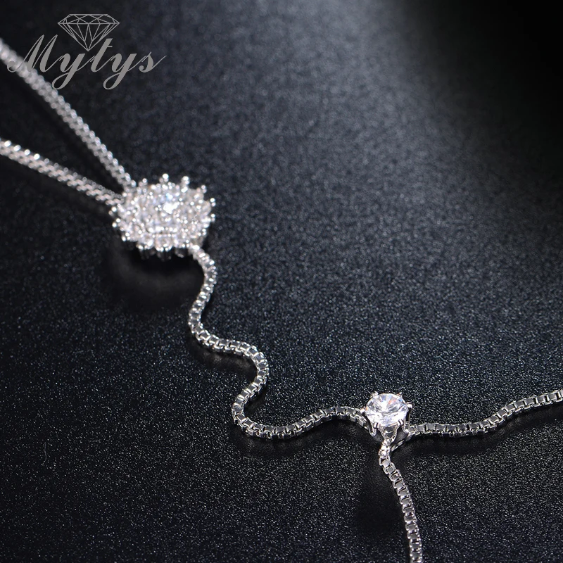 Mytys Новая Мода ведомого Браслет футляр для браслета цепи из белого золота