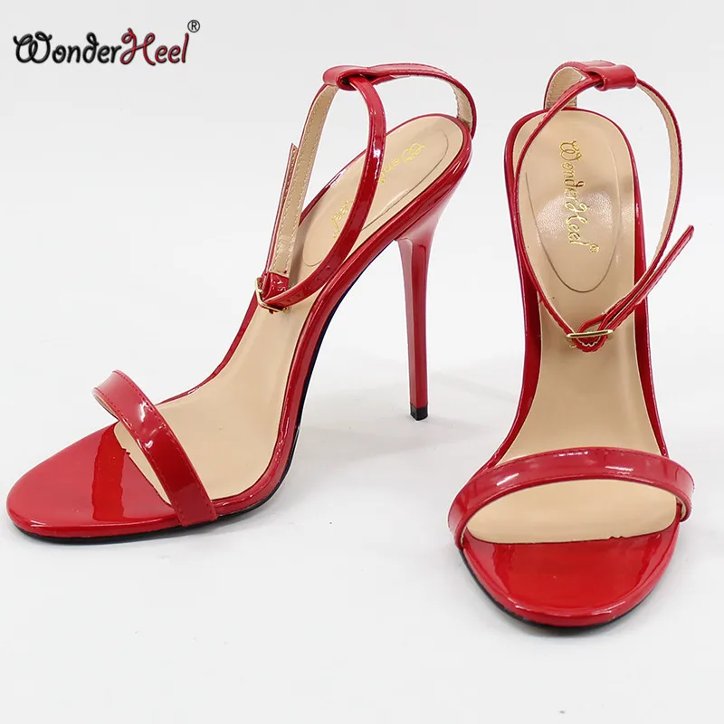 Wonderheel Новинка очень высокий каблук. Женские босоножки с ремешком на щиколотке