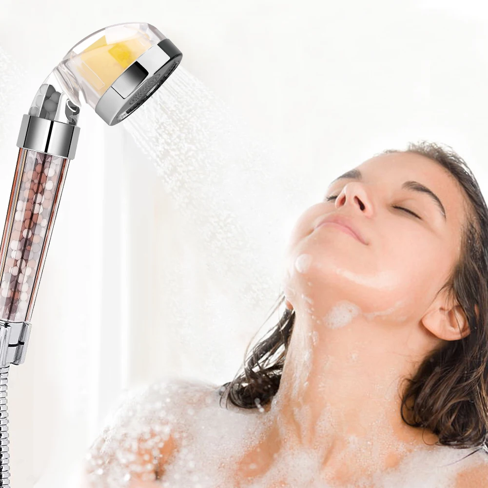 Насадка для душа с отрицательным анионным светодиодным дождевым душем|Душевая