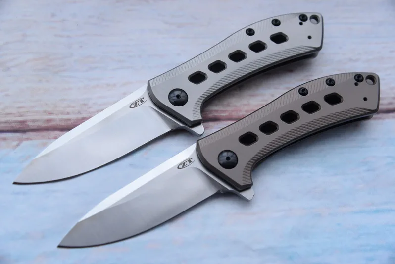 JUFULE на заказ ZT0801 BRZ шарикоподшипник складной D2 лезвие титановая ручка Кемпинг Охота выживания кухня на открытом воздухе EDC Инструменты Нож