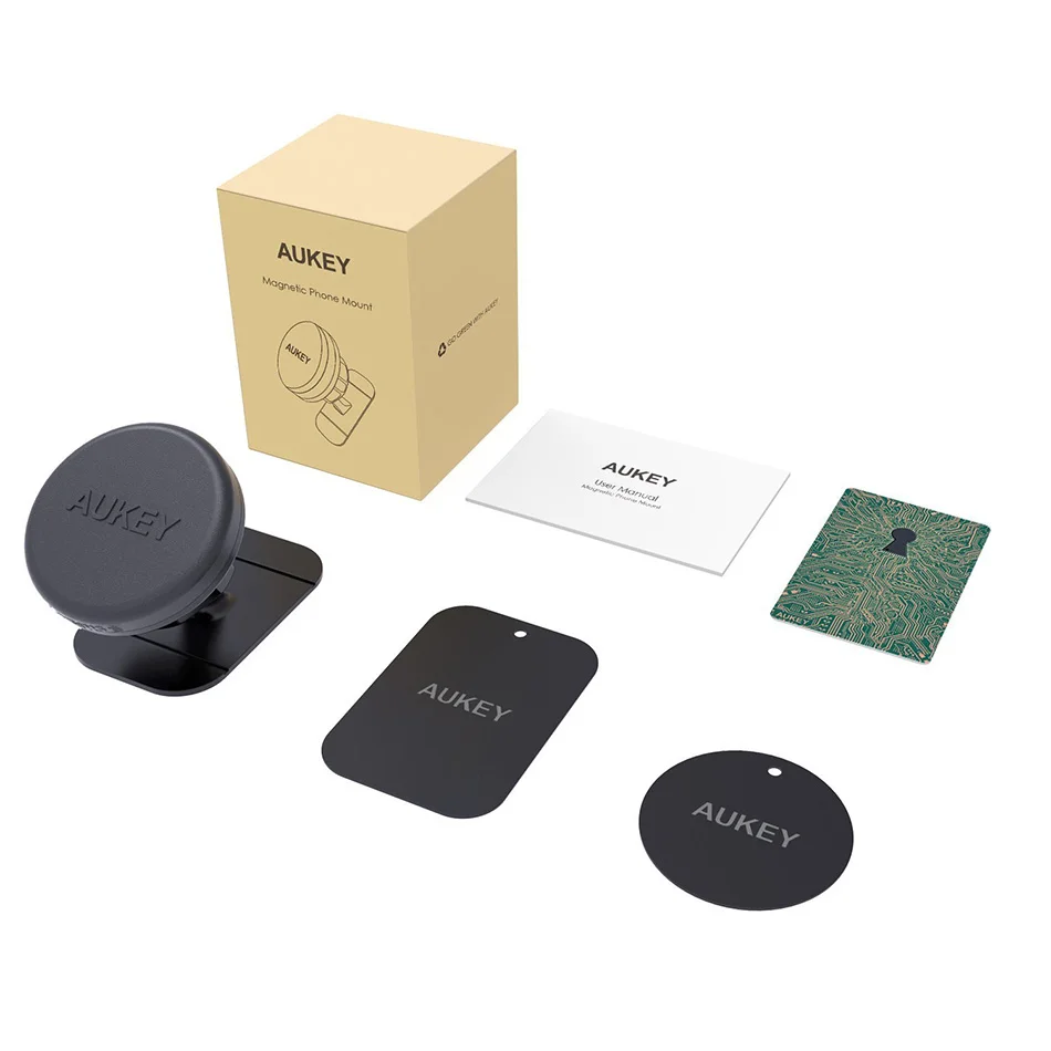 Магнитная автомобильный держатель телефона AUKEY 360 градусов Автомобильный палку