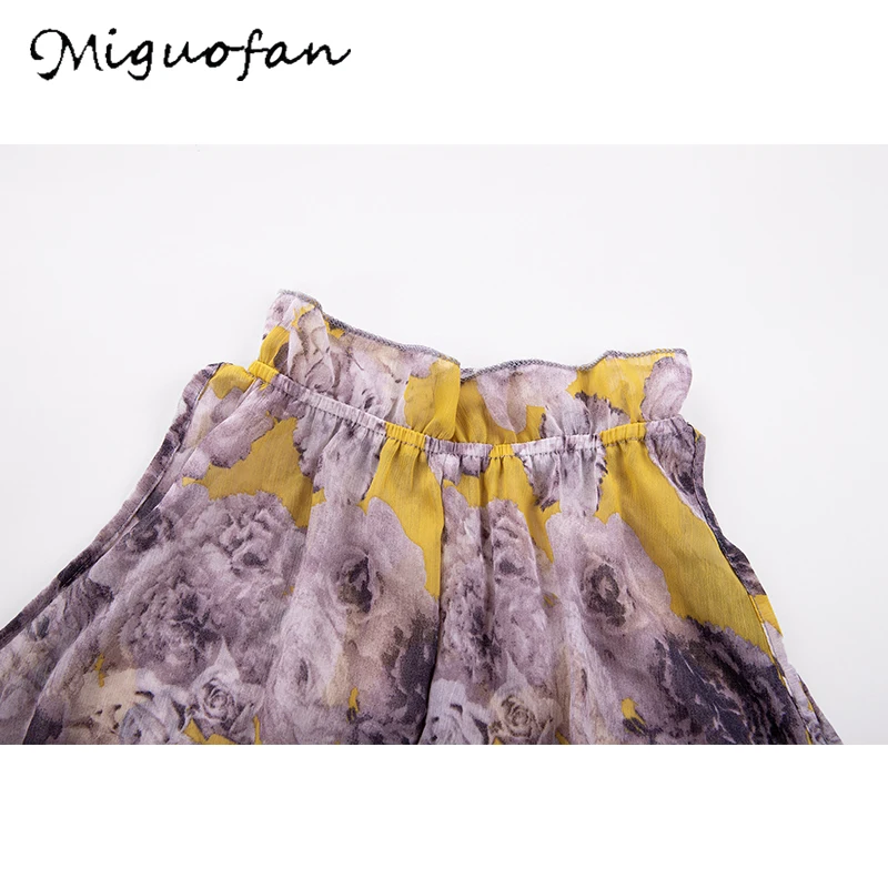 Miguofan Boho Макси платье женское Холтер с открытыми плечами принт Сплит Летнее Длинное платье плюс размер свободные платья для вечеринок женская одежда