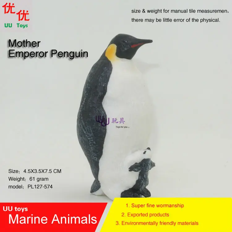 Фото Имитационная модель императора пингвина морские животные детские подарки