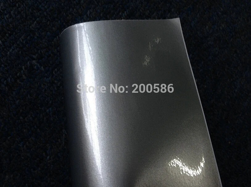 Глянцевая металлическая Серебряная виниловая пленка с воздушным релизом