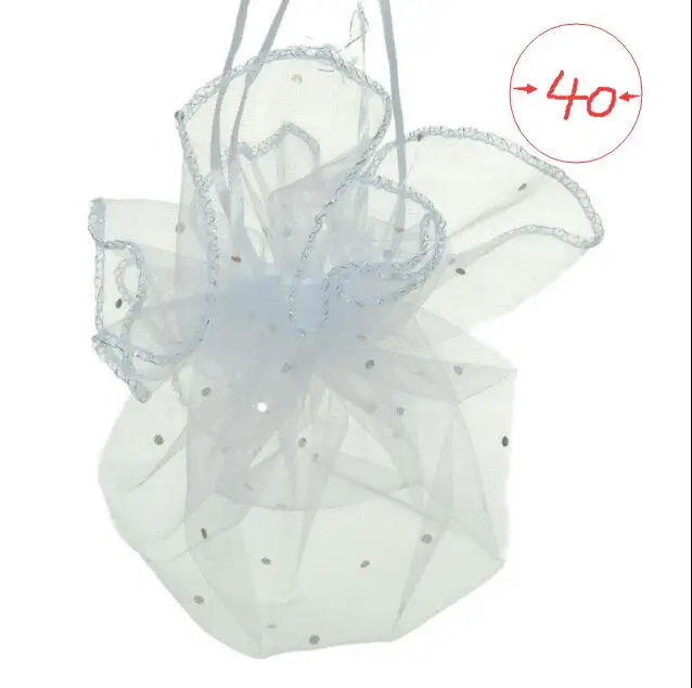 white 3 100 шт диаметр 26 35 40 см белые круглые мешки из органзы на шнурке упаковки ювелирных изделий сумки для свадьбы/подарка/конфет/рождества мешок пряжи - Цвет: white 3