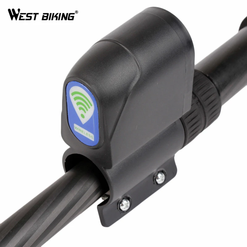 WEST BIKING велосипед охранной сигнализации замок Беспроводной дистанционного