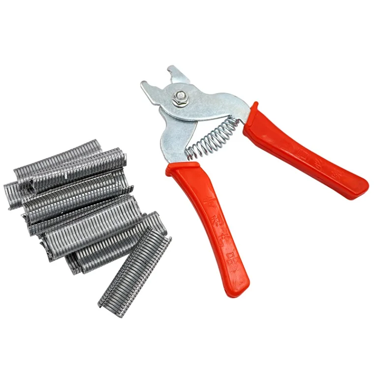 plier and 600 nails Клещи для клеток животных, куриные перепелки, клетка, зажим для установки, рассеянные плоскогубцы для ногтей, кроличья клетка, инструменты для установки - Цвет: plier and 600 nails