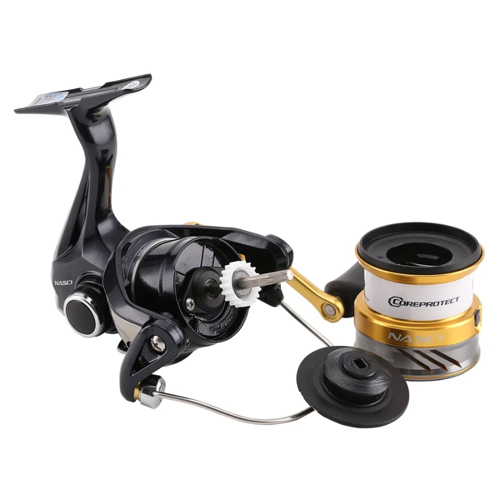 Спиннинговая катушка SHIMANO NASCI C2000S C2000HGS 2500HGS 4 + 1 шарикоподшипник максимальная тяга