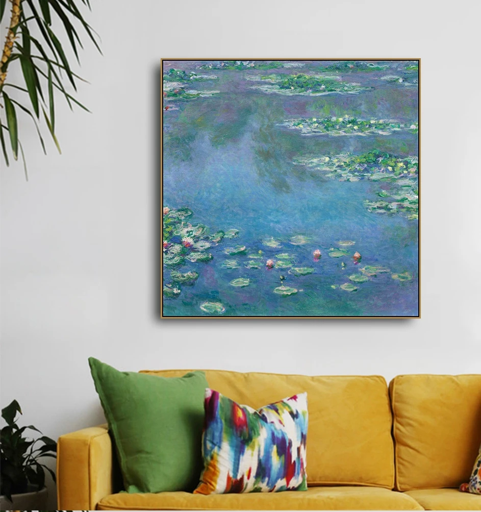 Принты водяной лилии от Monet знаменитая картина маслом декоративные картины