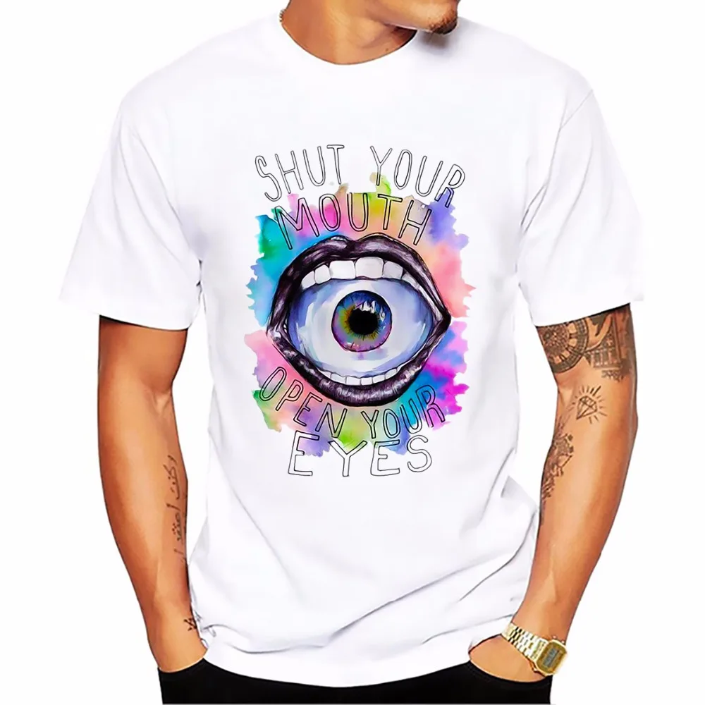 Мужская футболка с надписью надписями надписи надпись &quotзачи рот&quot белая
