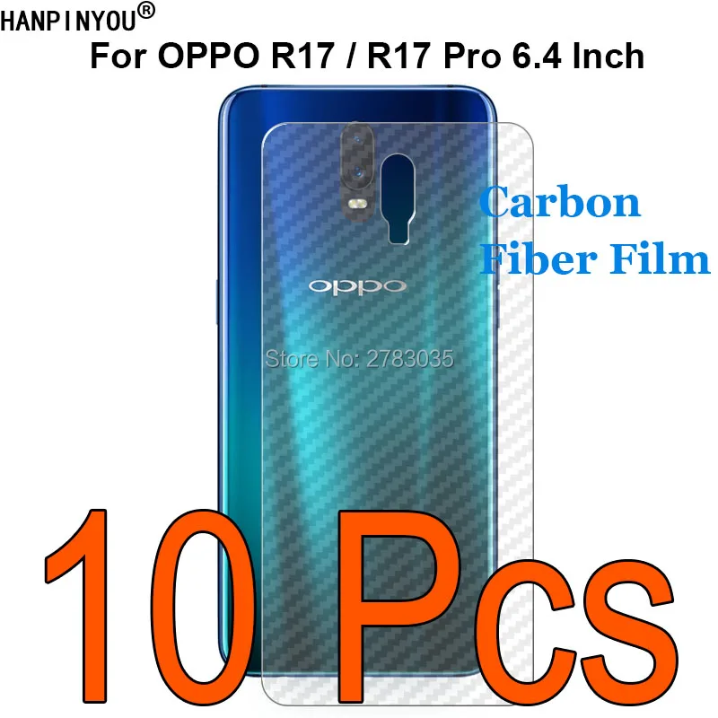 

10 шт./лот для OPPO R17 / R17 Pro 6,4 дюйма, 3D задняя пленка из углеродного волокна с защитой от отпечатков пальцев, протектор экрана (не закаленное стек...