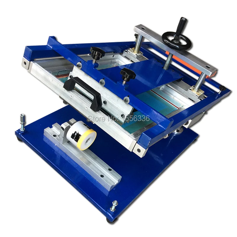 Трафаретная печатная машина на круглых объектах трафаретная для стекла|machine