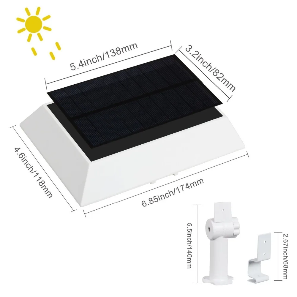 T-SUN 30 светодиодный движения PIR Сенсор солнечного света Водонепроницаемый питание безопасности лампа для уличный садовый забор Garage