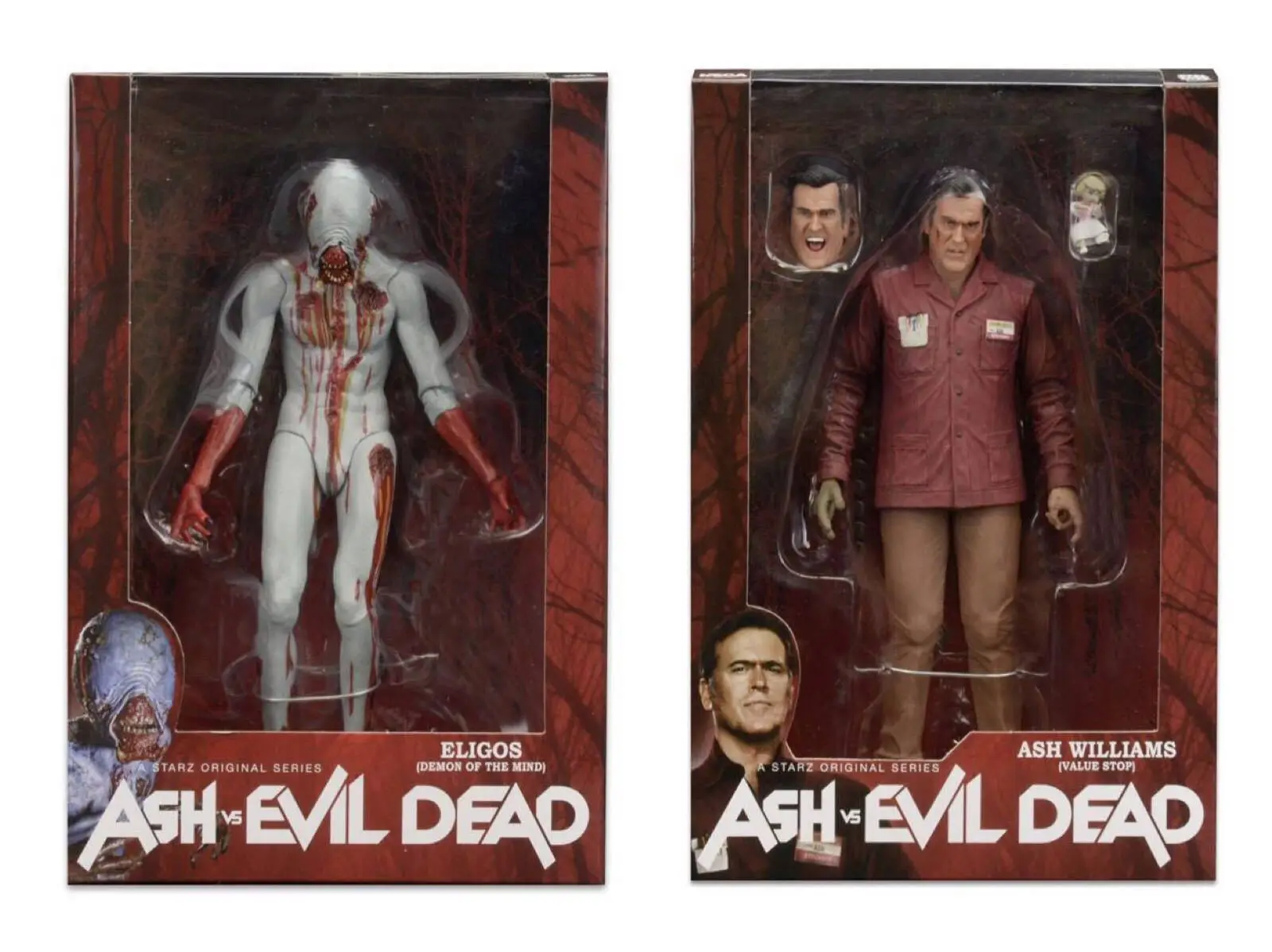 2 шт./лот Neca The Evil Dead Ash Vs Williams Eligos ПВХ фигурка Коллекционная модель игрушки|Игровые