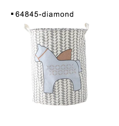 64845-diamond Корзина для белья складная корзина для игрушек корзины для хранения для ванной комнаты органайзер для одежды корзина для хранения коробка/пластик для игрушек/грязная одежда - Цвет: 64845-diamond