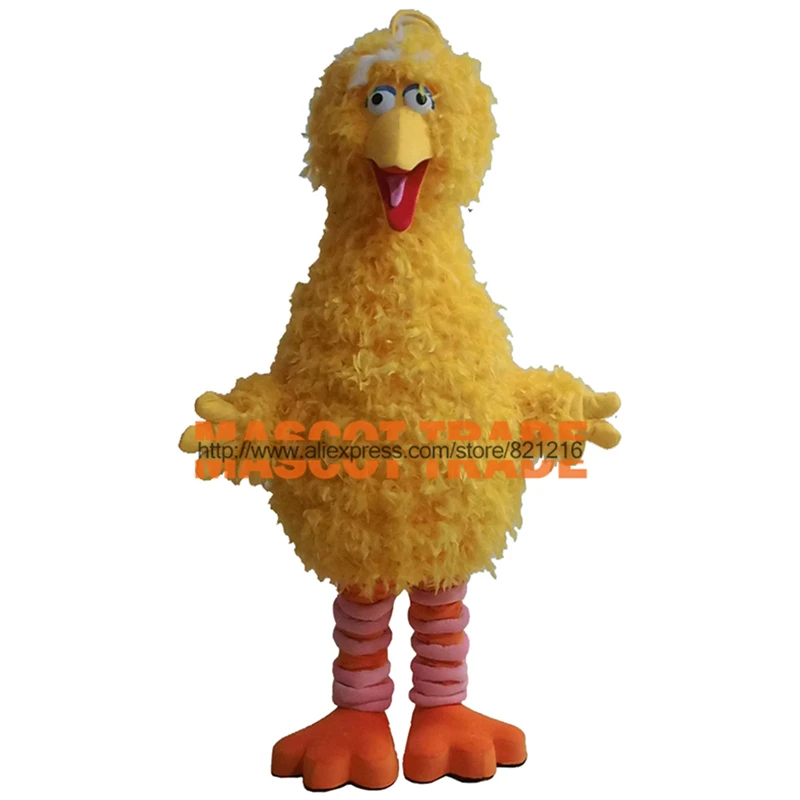 

Yellow Feather Sponge Body Adult Big Bird Mascot Costumes