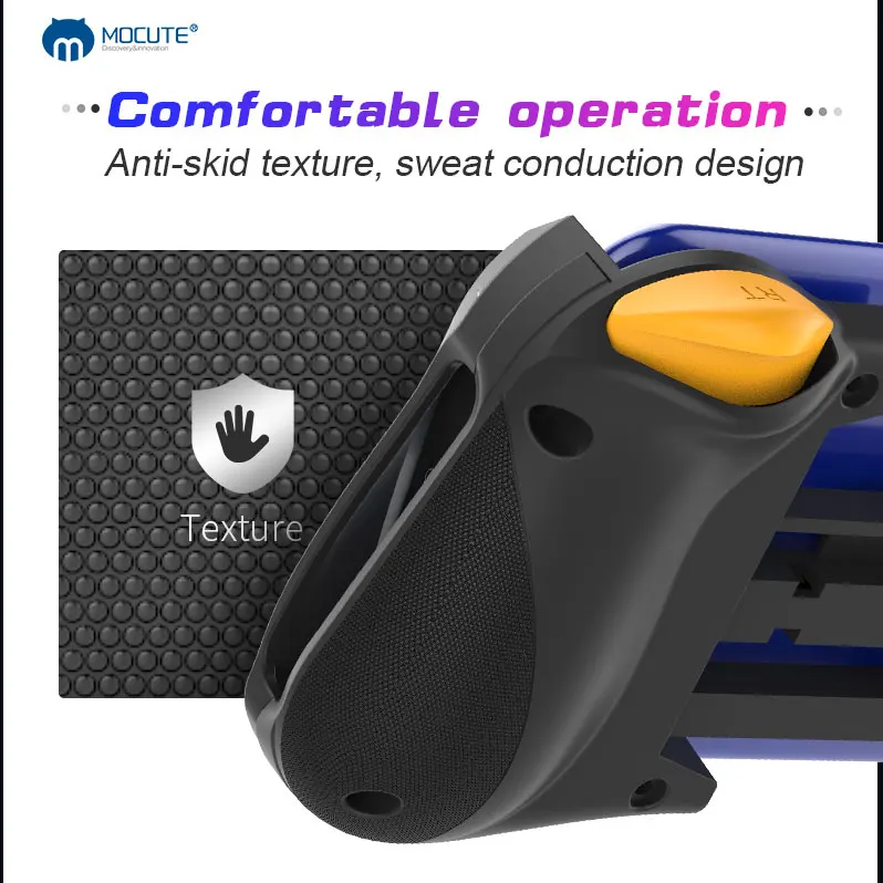 MOCUTE 057 Bluetooth Gamepad PUBG Controller Gaming Trigger for Mobile Fire Button Aim Key Shooter IPhone | Электроника