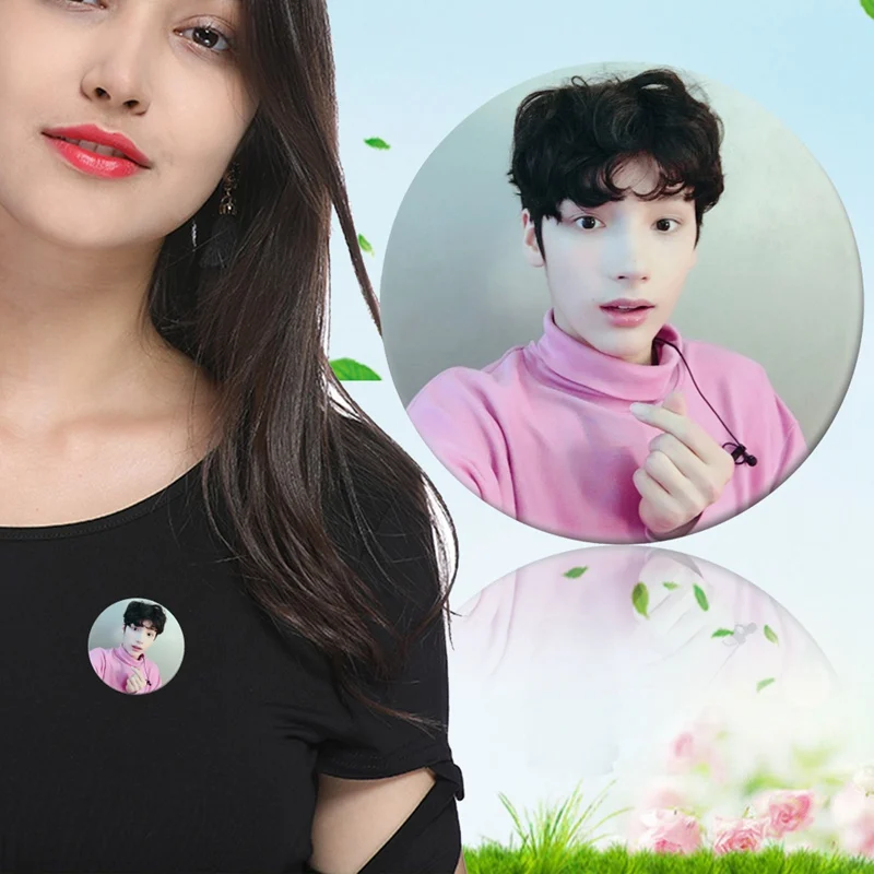 Брошь значок Kpop в Корейском стиле аксессуар для одежды шляпы рюкзака украшение