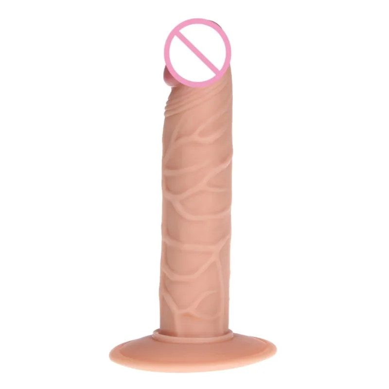 Реалистичный силиконовый фаллоимитатор на присоске G Spot мастурбатор Анальная