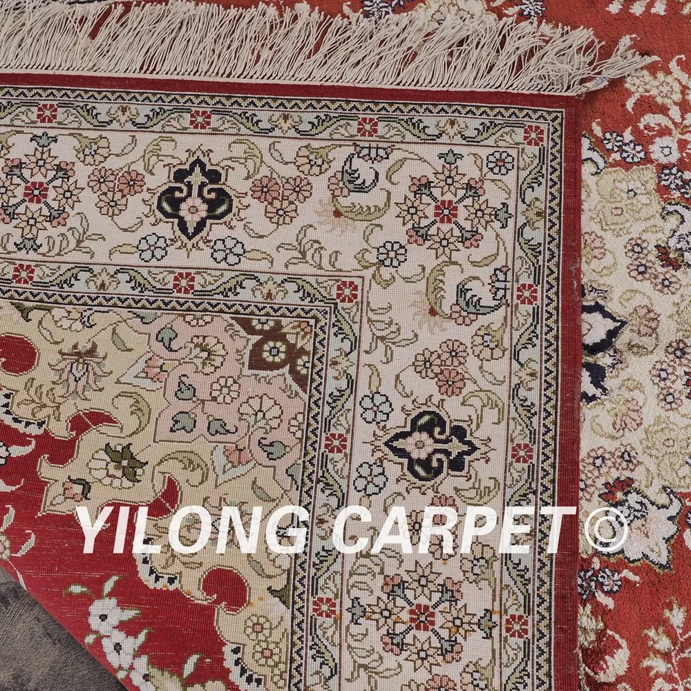 YILONG 4 'x 6' восточные турецкий ковер красный роскошный vantage античный Тебриз и
