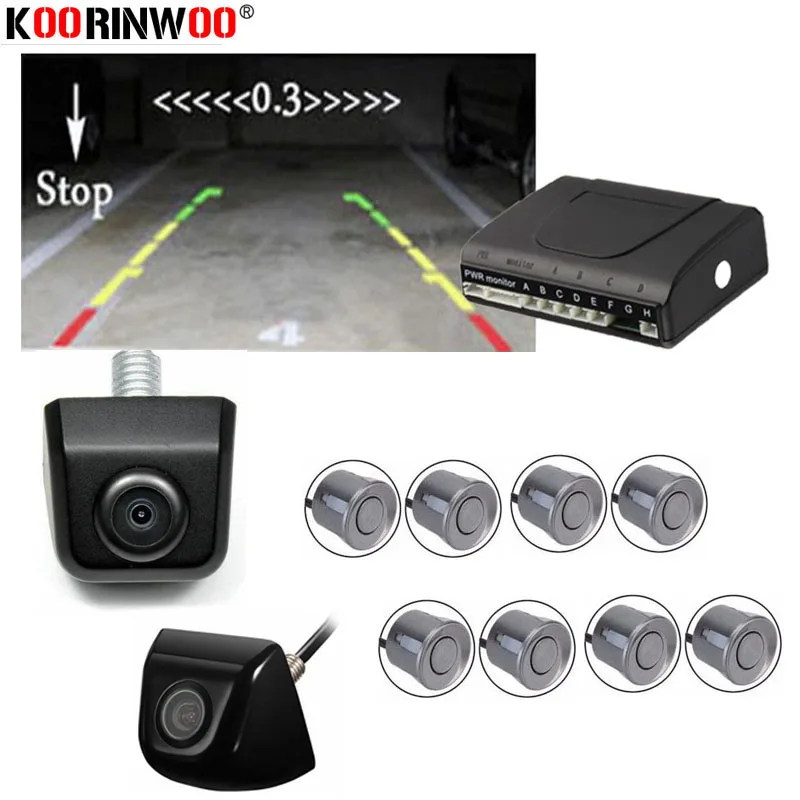 Парковочные датчики Koorinwoo 8 радаров детектор для автомобиля Jalousie Parkmaster
