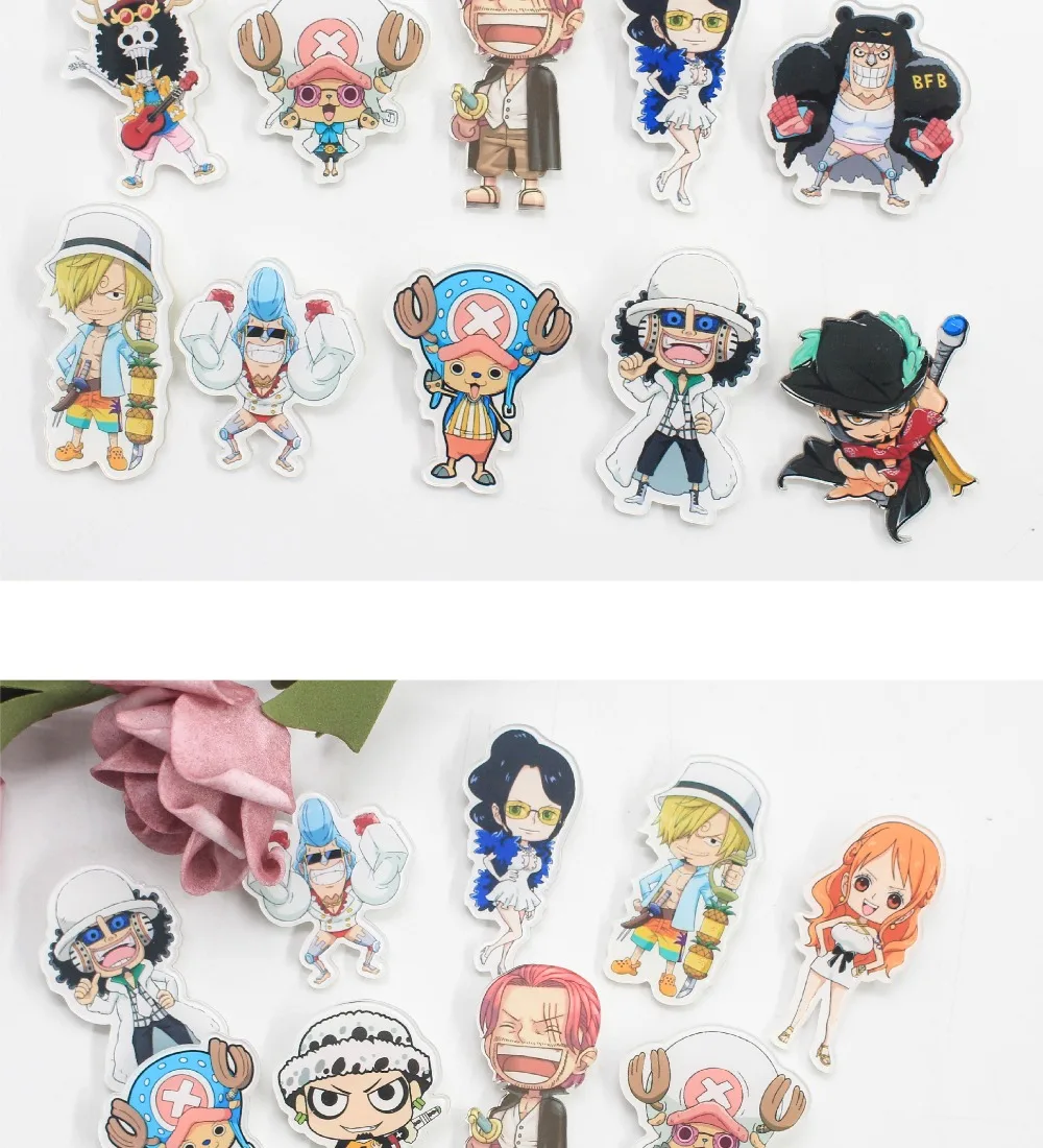 1 шт. микс Наруто мультфильм один кусок значки на булавке Kawaii значок bacgets на рюкзак значки на одежду акриловые значки Z32