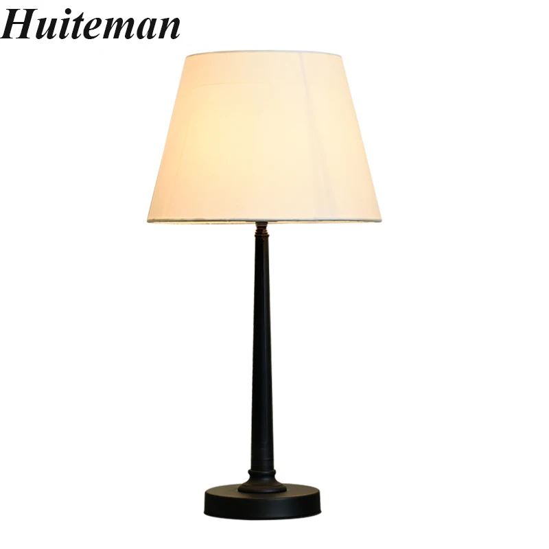 European Fabric Lampshade table lamp tall lights bedside hotel lamps Luxary classic American light bedroom foyer | Лампы и абажуры