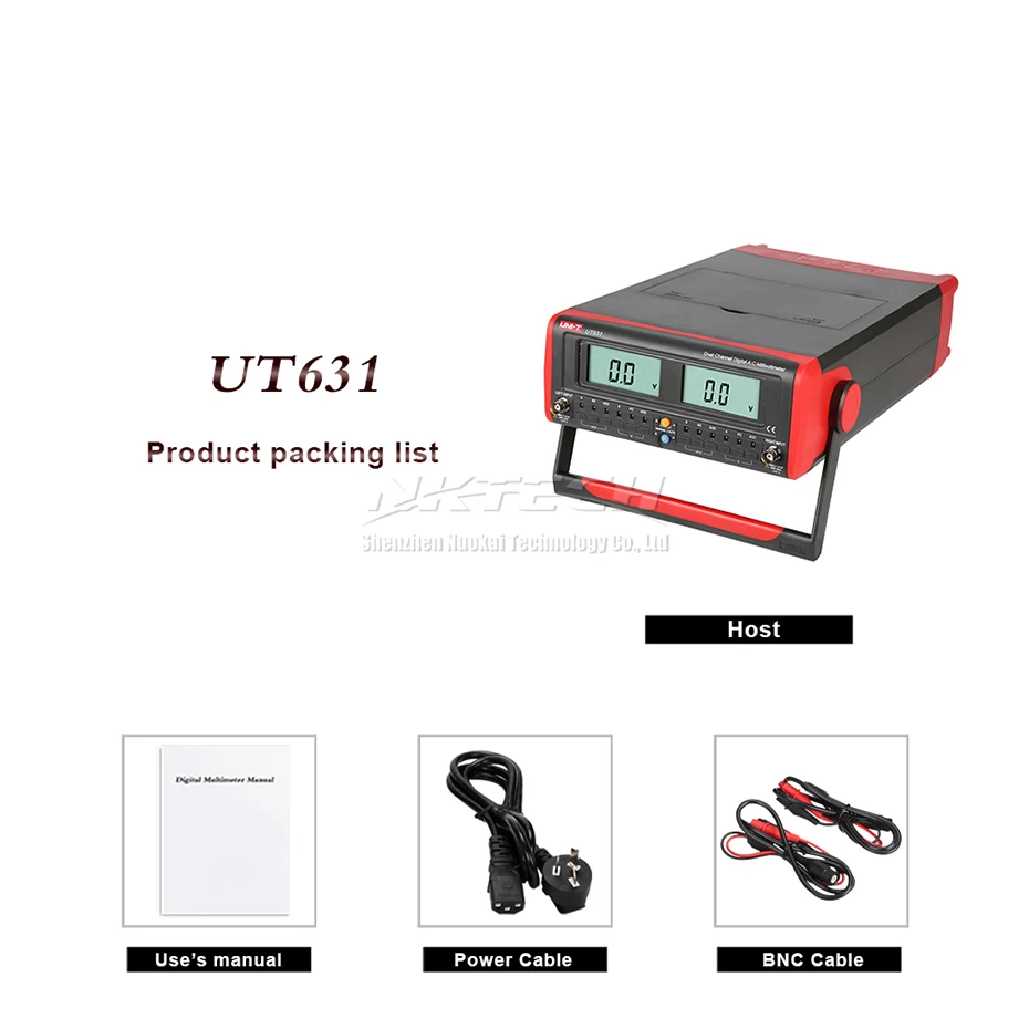 UNI-T UT631 UT632 AC милливольтметр, двухдисплейныйй измерительный прибор канал AC Милли вольтметры Voltimetro цифровой ЖК-дисплей Дисплей Напряжение тестер 4 мВ-400 V