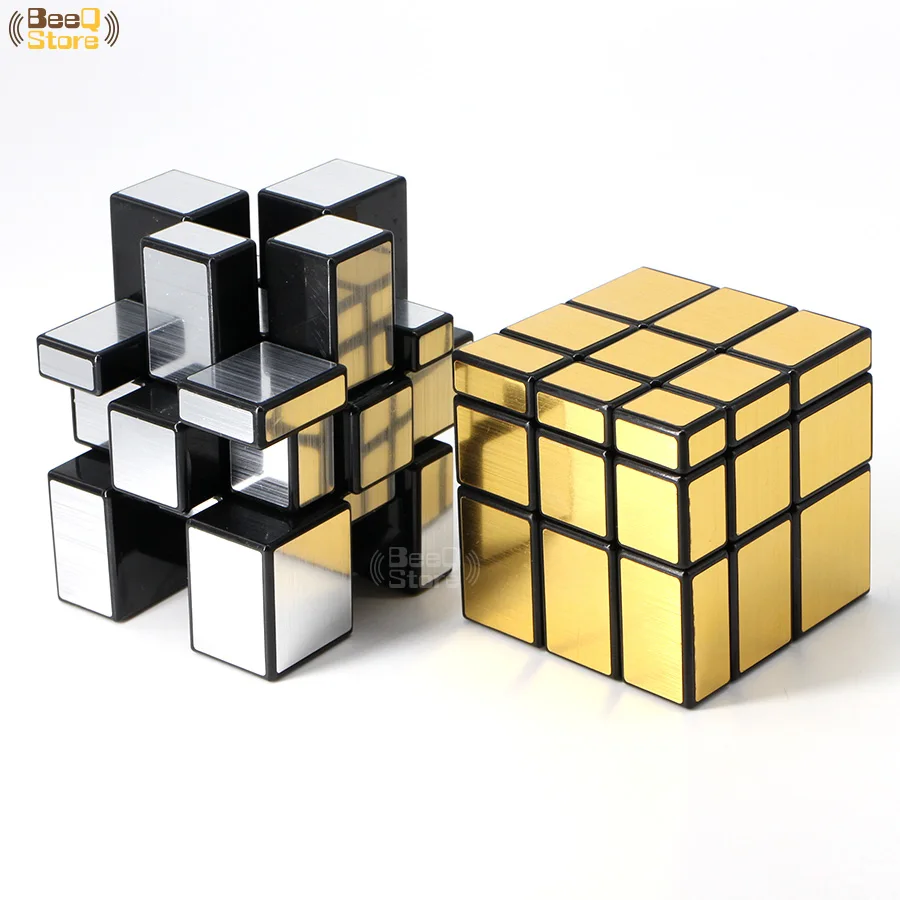 Shengshou 2x2 3x3 зеркальный куб магический куб Золотой Серебряный Матовый волшебный куб 3x3x3 для детей обучающая игрушка в подарок