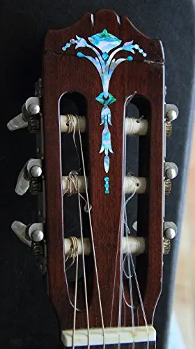 Inlay Sticker Decal Guitar Headstock In Abalone Theme - Old Torch Mixed Color | Спорт и развлечения