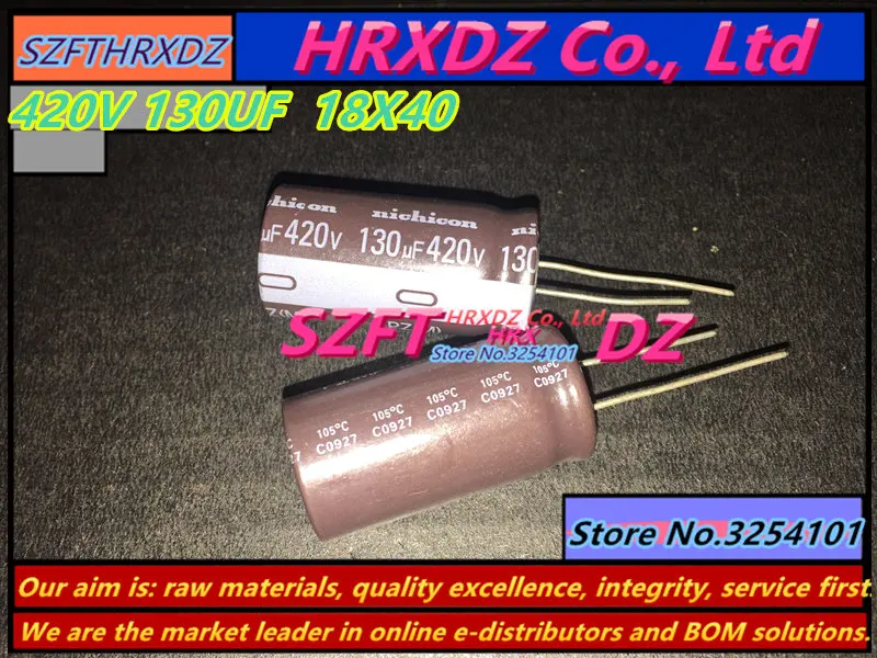 Szfthrxdz 20 шт. 420 В 130 мкФ 18x35 18x40 электролитический конденсатор 18*35 18*40|capacitor|capacitor