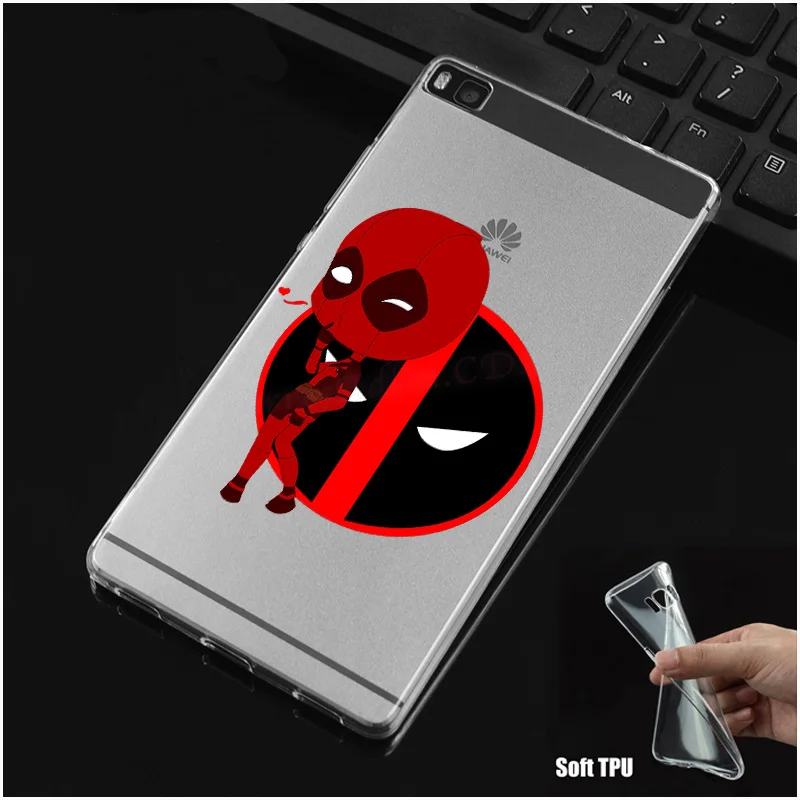 DREAMFOX N009 Cute Deadpool Soft TPU Silicone Cover For Huawei P8 P9 P10 Lite Plus 2017 Honor 8 9 Pro 6X Case |