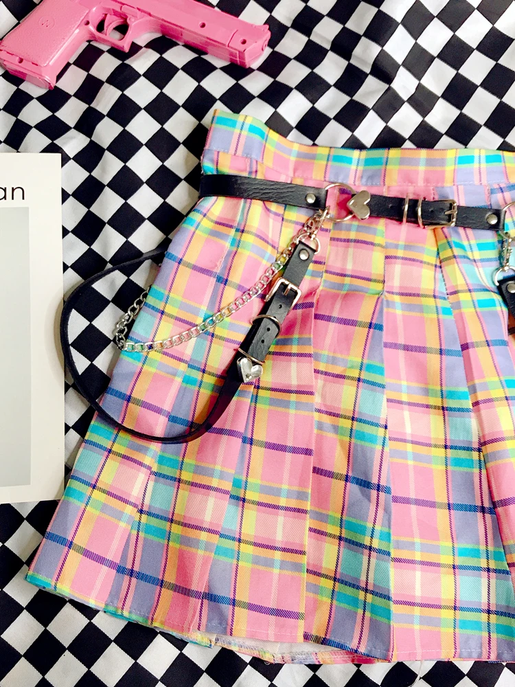 Ulzzang Harajuku Панк Черная Цепь Повседневная мода пояс Женский японский сладкий металлический Готический любовь ремни