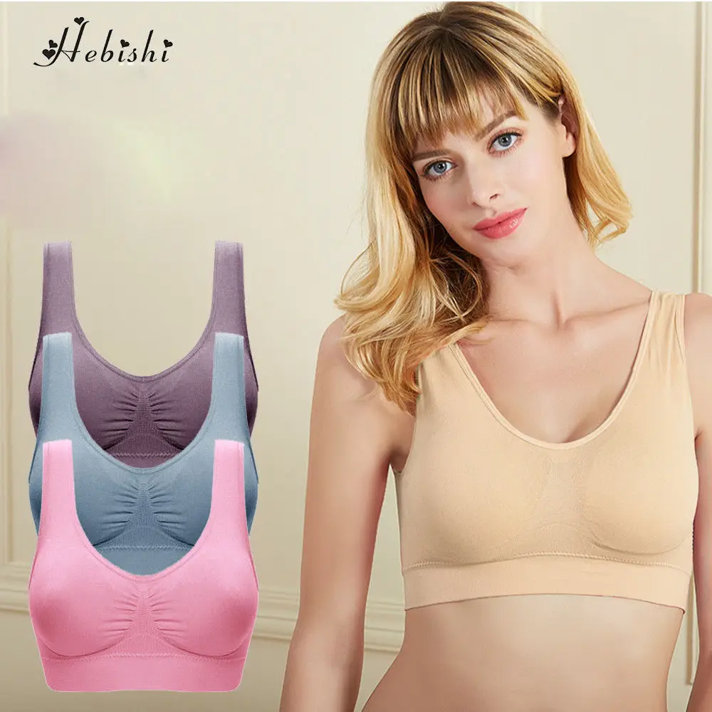 

New Women's Athletic Running Sports Bra Tops Essential Seamless Padded Tank Top S-3XL
