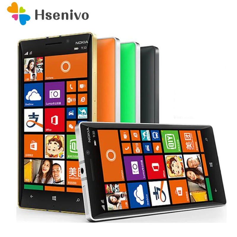 Мобильный телефон Nokia Lumia 930, четырехъядерный процессор, 2 Гб ОЗУ, 32 Гб ПЗУ, камера 20 МП, 5 дюймов, сенсорный экран, 4G LTE Lumia 930, мобильный телефон