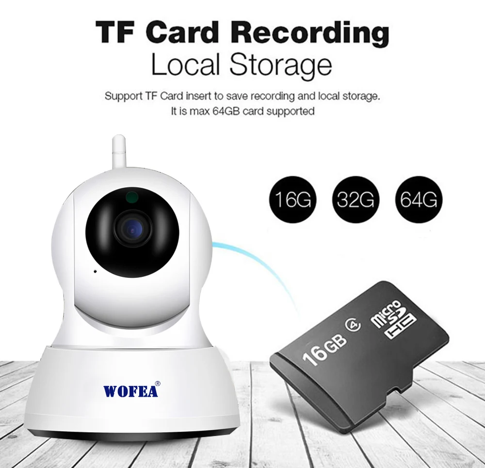 WOFEA IP камера беспроводная Смарт WiFi камера Wi-Fi аудио запись наблюдения детский монитор HD 1080P Мини CCTV камера iCSee