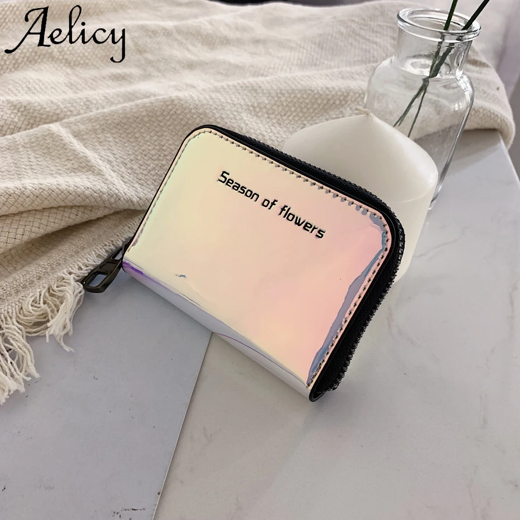 Женский кошелек Aelicy разноцветный Повседневный высокого качества с карманом для