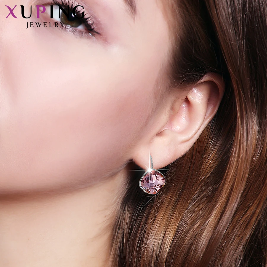 Xuping Роскошные серьги-кольца ювелирные изделия Кристаллы от Swarovski вечерние подарки темперамент для женщин девочек M73 \ M74 M75-20353
